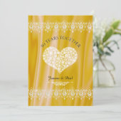 Invitation Célébration des 50 ans de mariage Or Diamants (Debout devant)