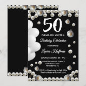 Invitation Célébration des 50 ans de Pearl (Devant / Derrière)
