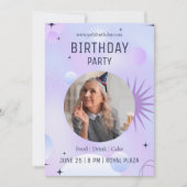 Invitation Célébration des 50 ans, Photo 50e anniversaire  (Devant)