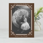 Invitation Célébration des 60 ans de style vintage (Debout devant)