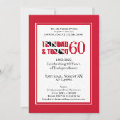 Invitation Célébration des 60 ans d'indépendance de TRINIDAD (Devant)