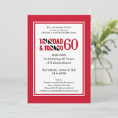 Invitation Célébration des 60 ans d'indépendance de TRINIDAD (Debout devant)