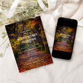 Invitation Célébration des arbres d'automne à l'équinoxe d'au