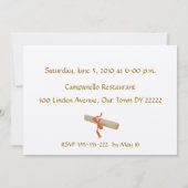 Invitation Célébration des diplômes (Dos)