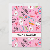 Invitation Célébration des diplômes de l'école de soins infir (Devant)