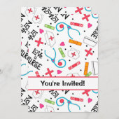 Invitation Célébration des diplômes de l'école de soins infir (Devant / Derrière)