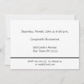 Invitation Célébration des diplômes en 2012 (Dos)