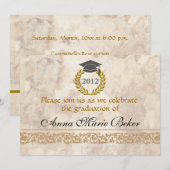 Invitation Célébration des diplômes en 2012 (Devant / Derrière)
