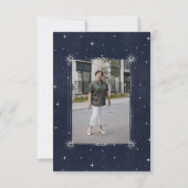 Invitation Célébration des étoiles bleues de minuit (Dos)