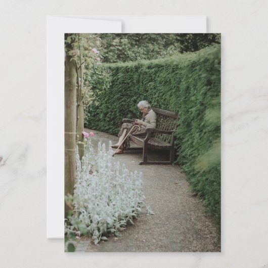 Invitation Célébration des funérailles de la forêt enchantée (Dos)