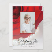 Invitation Célébration des funérailles de la Rose rouge et de (Devant)