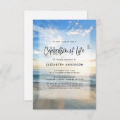 Invitation Célébration des funérailles de Life Ocean (Devant / Derrière)