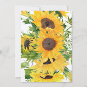 Invitation Célébration des funérailles du tournesol de la Fai (Dos)