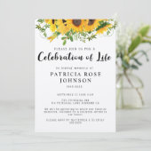 Invitation Célébration des funérailles du tournesol de la Fai (Debout devant)