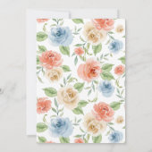 Invitation Célébration des funérailles rose et or de la vie (Dos)