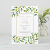 Invitation Célébration des funérailles vertes de la vie Invit (Debout devant)