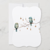 Invitation Célébration des Inséparables rustiques du bois (Dos)