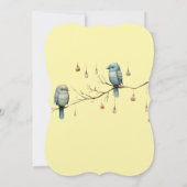 Invitation Célébration des Inséparables rustiques du bois (Dos)