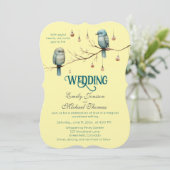 Invitation Célébration des Inséparables rustiques du bois (Debout devant)