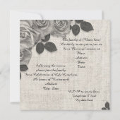 Invitation Célébration des Roses d'invitation à la vie sur Li (Dos)