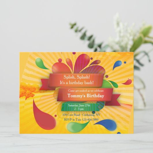 Invitation Célébration d'été (Debout devant)