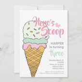 Invitation Célébration d'événement de crème glacée Soc de crè (Devant)