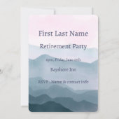 Invitation Célébration d'événement de fête personnalisée Mart (Dos)