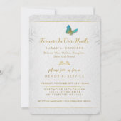 Invitation Célébration d'invitation floral de photo de (Dos)