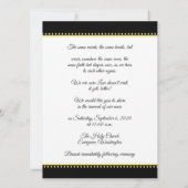 Invitation Célébration d'or du 50e anniversaire (Dos)