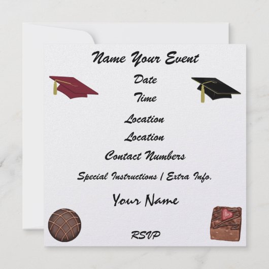 Invitation Célébration douce - SRF (Dos)