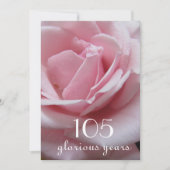Invitation Célébration du 105e anniversaire !-Rose plutôt ros (Devant)