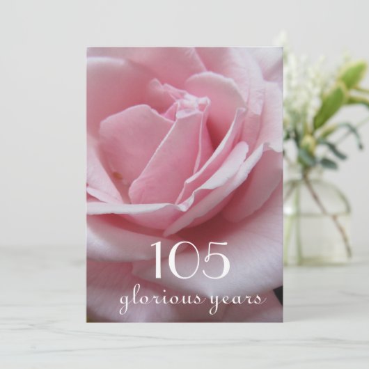 Invitation Célébration du 105e anniversaire !-Rose plutôt ros (Debout devant)