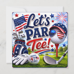 Invitation Célébration du 14 juillet pour golfeur 