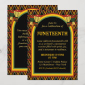 Invitation Célébration du 19ème anniversaire des Motifs afric (Devant / Derrière)