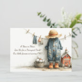 Invitation Célébration du 1er anniversaire de Little Farmer (Debout devant)