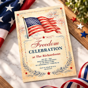 Invitation Célébration du 250e anniversaire de la liberté de 