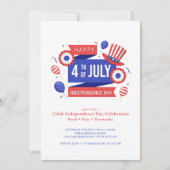 Invitation Célébration du 250e anniversaire de l'Indépendance (Devant)