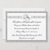 Invitation Célébration du 25e anniversaire de mariage (Devant)