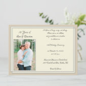 Invitation Célébration du 25e anniversaire moderne (Debout devant)