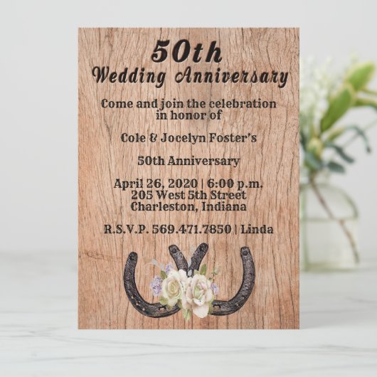 Invitation Célébration du 50e anniversaire de Letterpress (Debout devant)