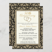 Invitation Célébration du 50e anniversaire de mariage (Devant / Derrière)