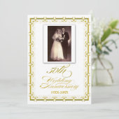 Invitation Célébration du 50e anniversaire de mariage (Debout devant)