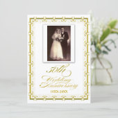 Invitation Célébration du 50e anniversaire de mariage (Debout devant)