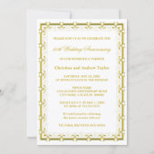 Invitation Célébration du 50e anniversaire de mariage (Dos)