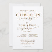 Invitation CÉLÉBRATION DU 50e ANNIVERSAIRE DE MARIAGE  (Devant)