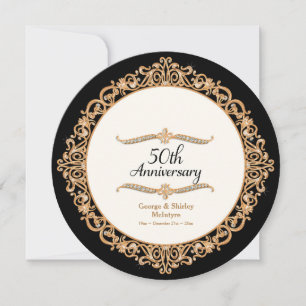Invitation Célébration du 50e Anniversaire de Mariage