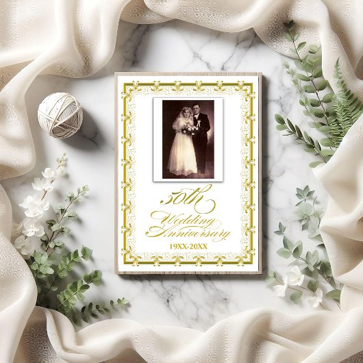 Invitation Célébration du 50e anniversaire de mariage