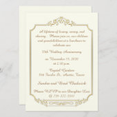 Invitation Célébration du 50e anniversaire de mariage (Devant / Derrière)