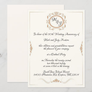 Invitation Célébration du 50e anniversaire de Monogram