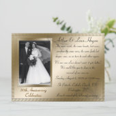 Invitation Célébration du 50e anniversaire d'or (Debout devant)